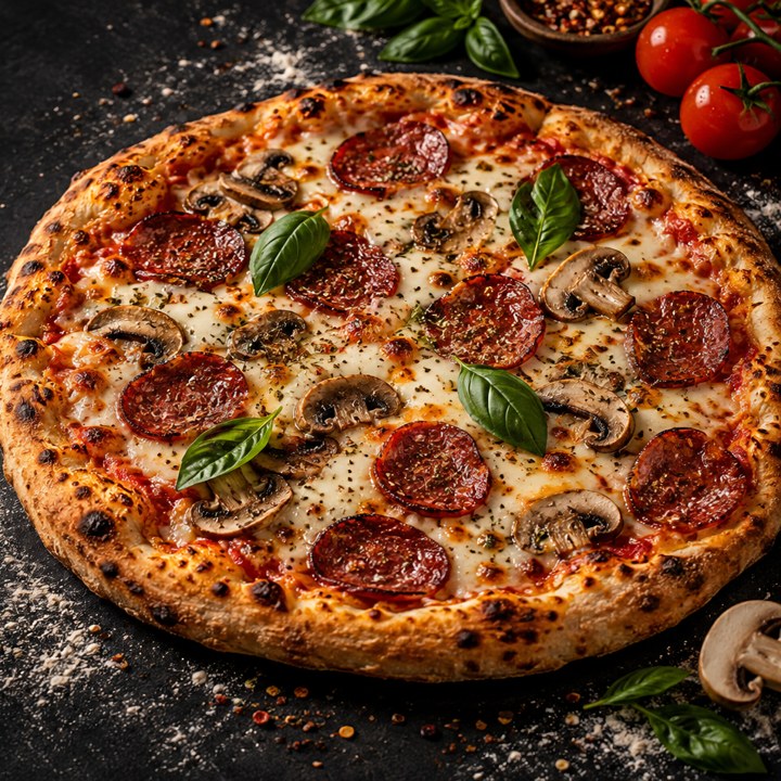 Pizzarimo için pizza sunum görseli